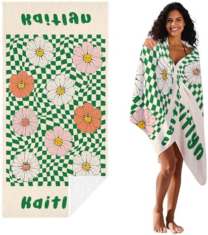 JML Custom Flower Beach Towel - Image 2