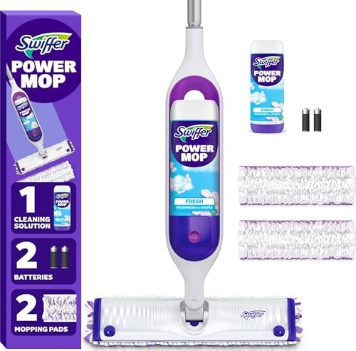 Swiffer PowerMop Mopping Kit for Floor Cleaning, Set Includes 1 Power Mop by Swiffer