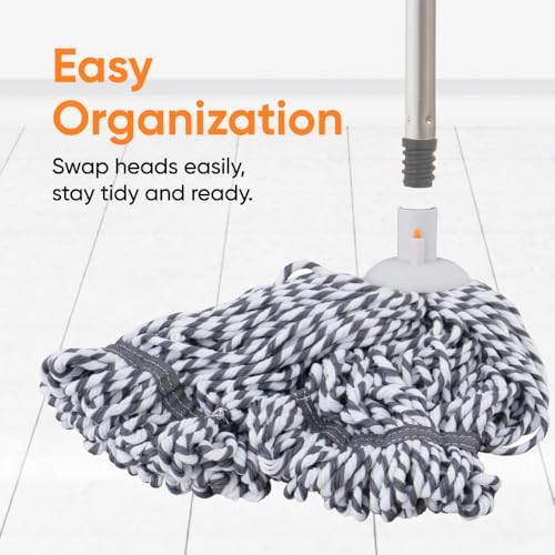 Superio String Microfiber Mop Replacement Head Only – Grey Refill - Image 6