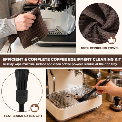 ecooe 5Pcs Espresso Machine Coffee Grinder Cleaning Kit - Image 5