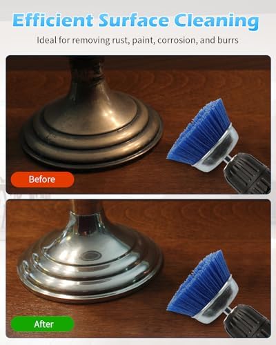 Rocaris 18 Pack Nylon Filament Abrasive Wire Brush Wheel & Cup Set - Image 6