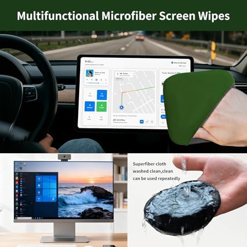 Car Screen Cleaner, 4.72×3.93" Microfiber Auto Screen Cleaning Pad, Reusable - Image 4