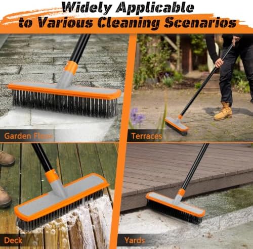 BUVE Stainless Steel Wire Broom Floor Deck Scrub Brush - Image 3