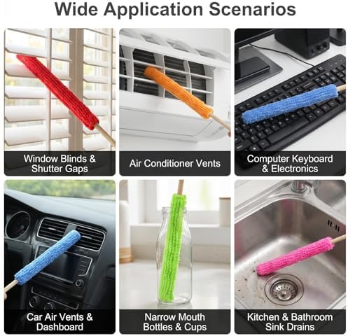 6Pcs Detail Duster Sticks, Mini Crevice Cleaning Brushes - Image 6