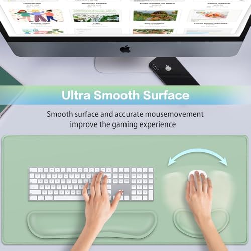 Desk Mat Green, Large Gaming Mouse Pad - Image 2