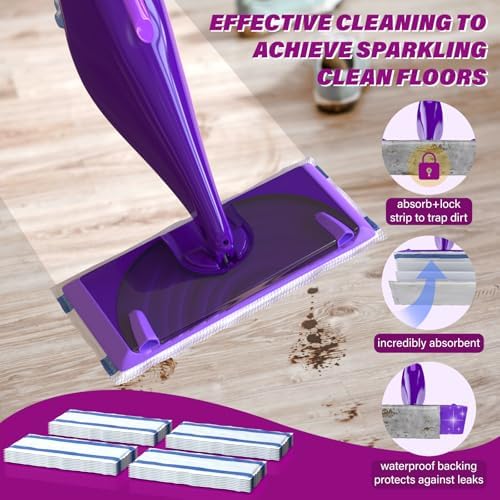 Wetjet Pads Refills, Absorbent for Household Cleaning & Suit All Multi-Surface - Image 3