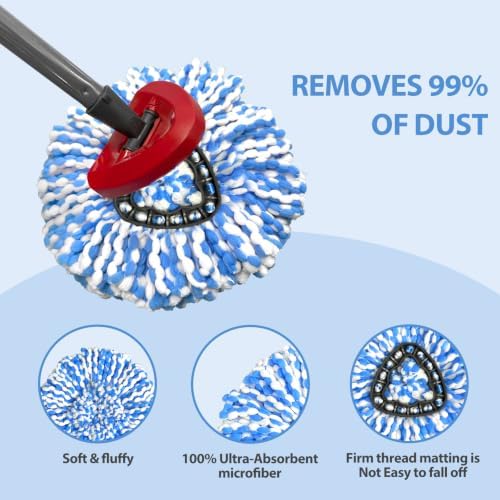 Nuorest Spin Mop Replacement Heads - Image 4