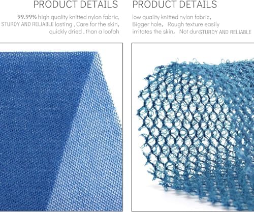 UJFQBH 3 Pieces African Bath Sponge African Net Long Net Bath Sponge - Image 2