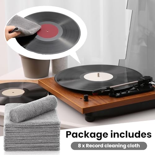 Honeydak 8 Pack Microfiber Vinyl Record Cleaning Cloths, 12 x 12Inch - Image 3