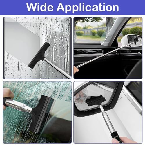 Side Mirror Squeegee, Retractable Car Rearview Mirror Wiper - Image 7