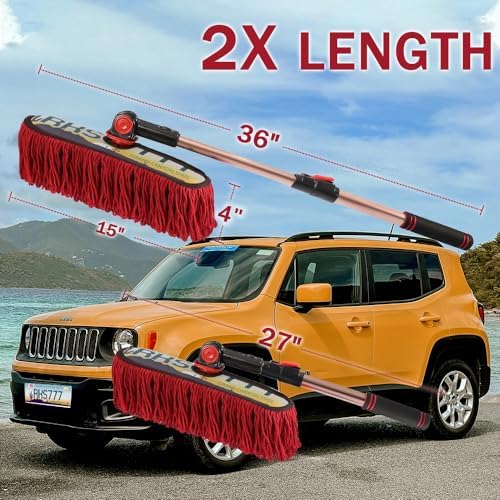 Extendable Car Duster, Grand Canyon Wax Cotton - Image 2