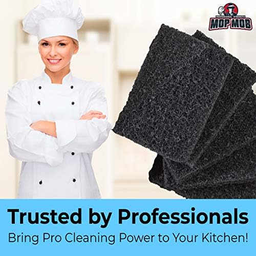 Restaurant-Grade Griddle Cleaning Pads 5 Pack. Use on Metal Grills, Cast Iron - Image 4