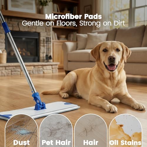 18" Professional Microfiber Mop, Flat Mop - Image 7