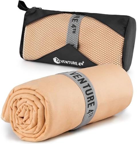 VENTURE 4TH Quick Dry Microfiber Towel by VENTURE4TH
