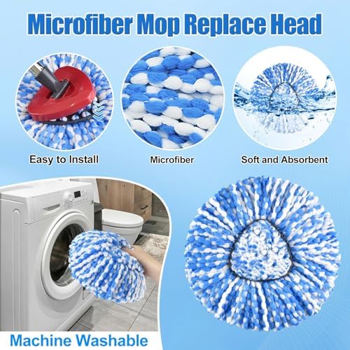 Mop Heads Replacements, Mop Handle, Scrub Brush, Base - Image 4