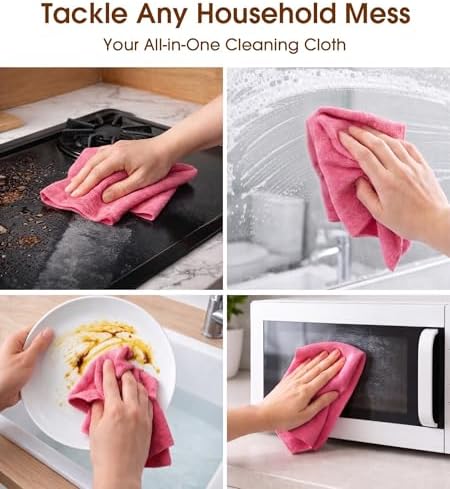 KitchLife Microfiber Cleaning Cloth Roll, 100 Pack - Image 4