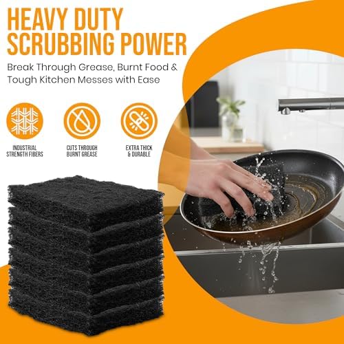 Harrier Hardware 6-Pack High Density Scouring Pads 6 x 4 Inch Black - Image 6
