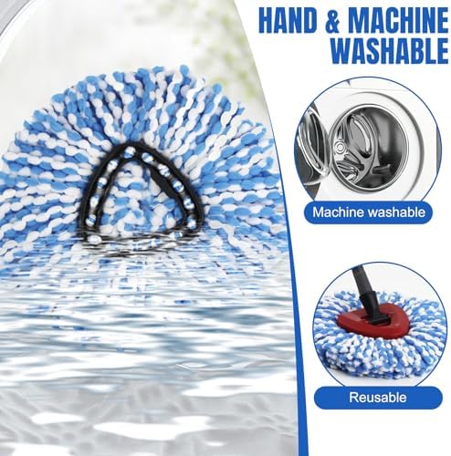 6 Pack Spin Mop Replacement Head Compatible - Image 4