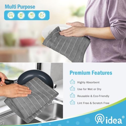 AIDEA Kitchen Towels-8PK, Dish Towels - Image 6