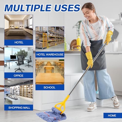 Eccliy 3 Pack Commercial Mop Head Replacement, Cotton String - Image 5