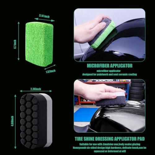13PCS Motorcycle Cleaning Kit, Motorcycle Detailing Kit Overall Cleaner Tools - Image 5