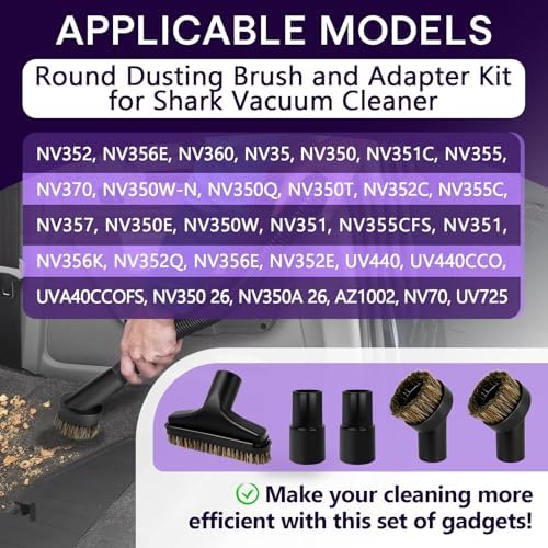 5PCS Horse Hair Brush Vacuum Attachment Set - Image 6