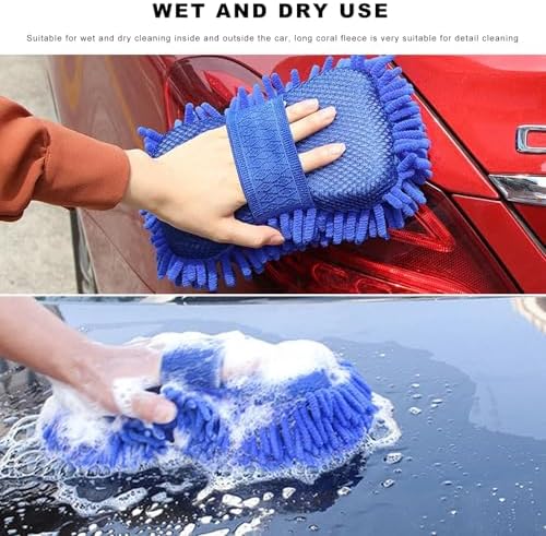 Microfiber Car Wash Sponge, Scratch-Free Vehicle Washing Mitt - Image 4