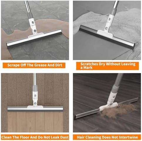 LGJJ Floor Spatula Broom 17" Rubber Spatula - Image 4