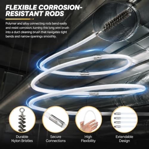 50 Inch Pipe Cleaning Brush Set - Image 4