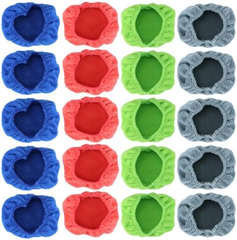 QWORK 20 Pack Car Care Microfiber Cloths, Windshield Cleaner Microfiber Pads by QWORK