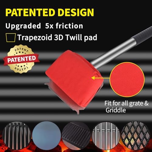 XUDAKAIXIN Grill Brush Bristle Free, BBQ Replaceable Scraper Cleaning Head - Image 4