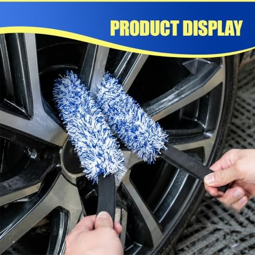2PCS Microfiber Wheel Barrel Cleaning Brush, Highly Absorbent - Image 6