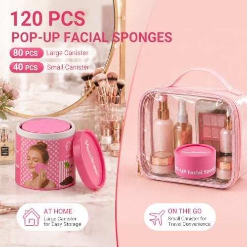 120 Count Compressed Facial Sponges - Image 2