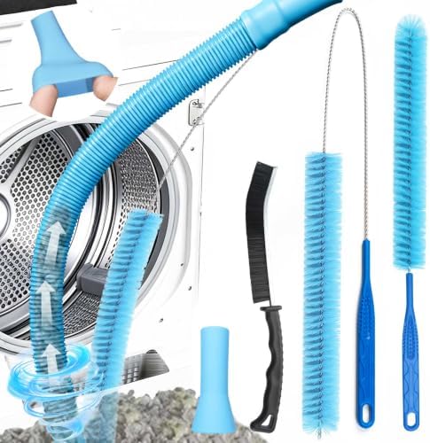 Dryer Vacuum Hose Attachment, Vent Cleaner Kit Lint Brush Shop Vac LintTrap by Unknown