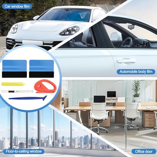 SINGARO 6PCS Vinyl Wrap Tool Kit, Window Tint Kits Include Felt Squeegee - Image 7