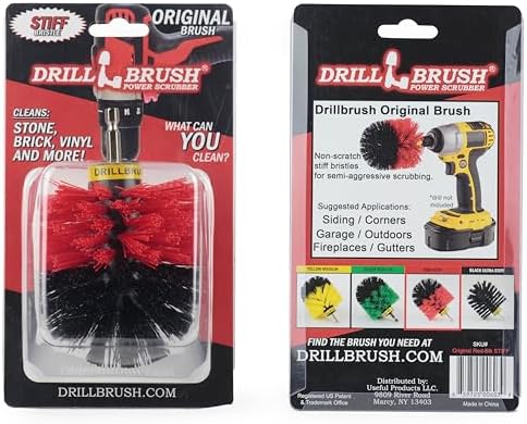 Deck Cleaning - Concrete Scrub Brush - Headstone Restoration Kit by Drillbrush
