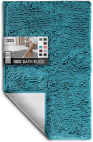 Hearth & Harbor Bathroom Rugs, Chenille Bath Mat by HearthHarbor