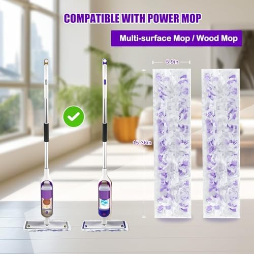 60 Count Thickened Disposable Power Mop Pads Refills - Image 3