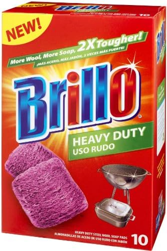 Brillo Heavy Duty Steel Wool Soap Pads, Original Red Scent by BRILLO