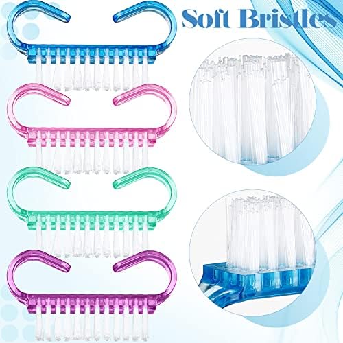 Bokon 400 Pcs Handle Grip Nail Brush Bulk Fingernail Scrubbing - Image 4