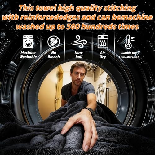 8 Pack Microfiber Car Towels, 600 GSM - Image 6
