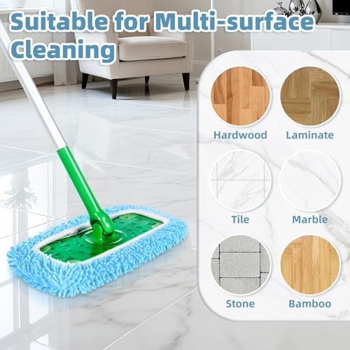 4 Pack Blue Reusable Mop Pads Fit - Image 4