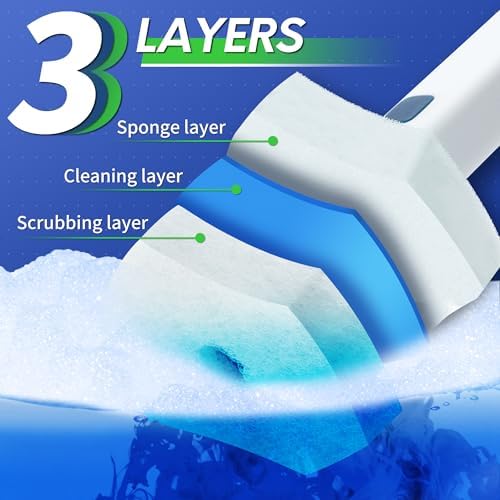 BOOMJOY Only Compatible BOOMJOY Disposable Toilet Brush, Replacement Heads - Image 3
