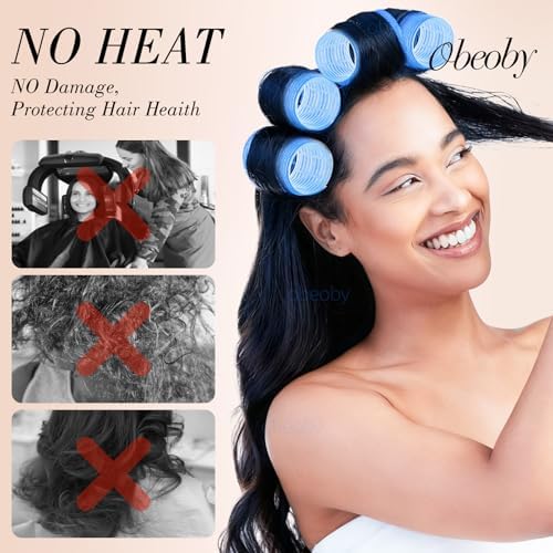 obeoby 4 Sizes Hair Rollers Curlers Set - Image 5