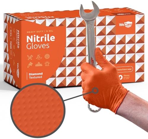 WECARE 8 Mil Nitrile Gloves by WeCare