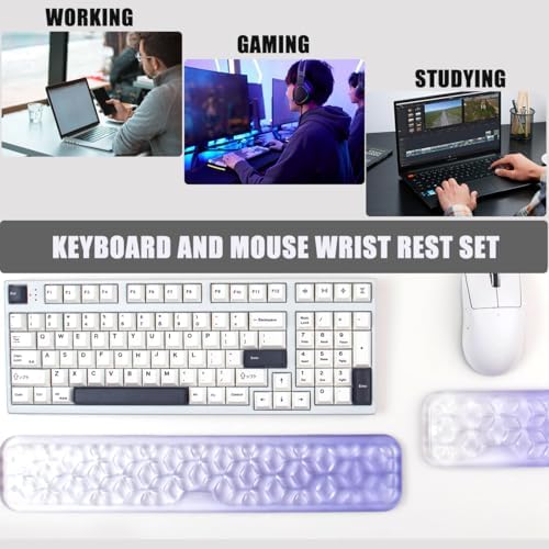 Gel Keyboard and Mouse Wrist Rest Set, Wrist Pad - Image 3