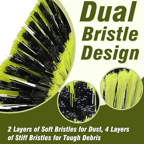 Upgraded 18" Push Broom with Adjustable Long Handle, Total Length is 55" - Image 3