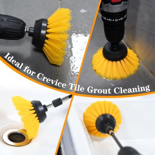 5pcs Drill Brush Attachment Set, - Image 2