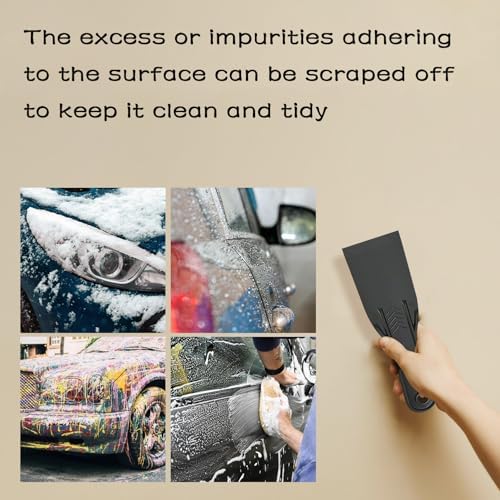 6 Pack Plastic Putty Knife Set, Drywall Repair, Plastering, Wallpaper Removal - Image 6