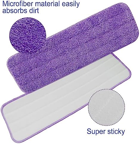 40 Pack Microfiber Cleaning Pads Machine Washable Replacement Head - Image 3
